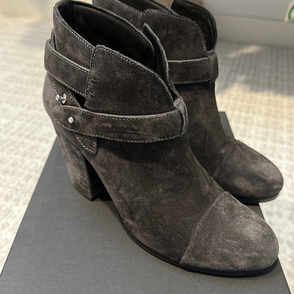 Rag And Bone Barrow Boot Asphalt Suede. Size 8 - image 2